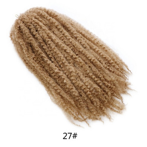 Marley Braiding Twist Hair Afro Kinky Twist Crochet  Marley Braids 18inch 100g Soft Fluffy Synthetic Hair