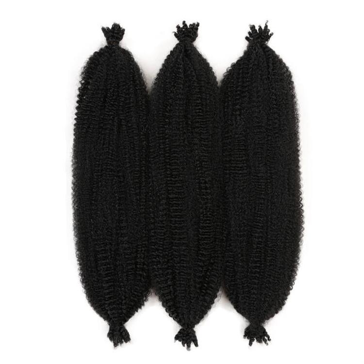 Pre-Separated Afro Kinky Marley Braiding Hair Spring Afro Twist Crochet Hair Braids