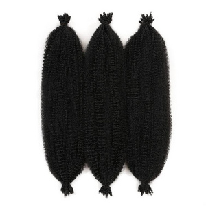 Pre-Separated Afro Kinky Marley Braiding Hair Spring Afro Twist Crochet Hair Braids