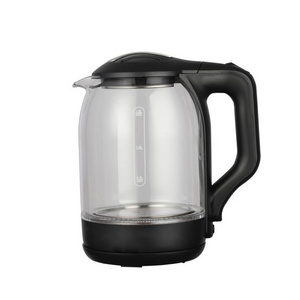 BTK Factory Shut off Automatically 1.8L Clear Glass Led Electric Glass Kettle Color Customized