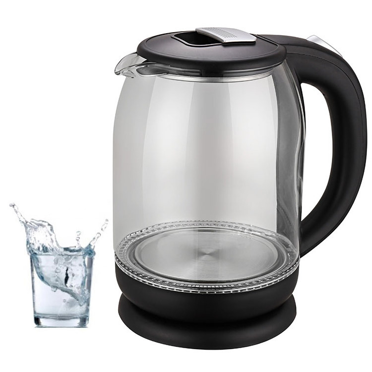 Btking Home Appliances Electric Kettle Beautiful Manufacturer Water Boiling Jug Glass PP Plastic Glass Pots Teapot Glass 1500