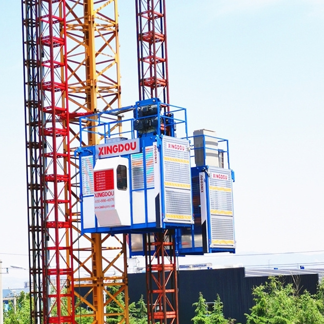 material hoist for construction building site used small elevator concrete lift