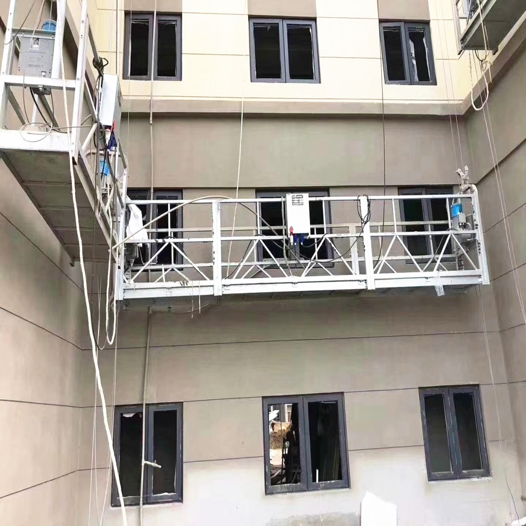 ZLP630 building facade suspended platform exterior motorized scaffolding windows cleaning gondolas zlp800