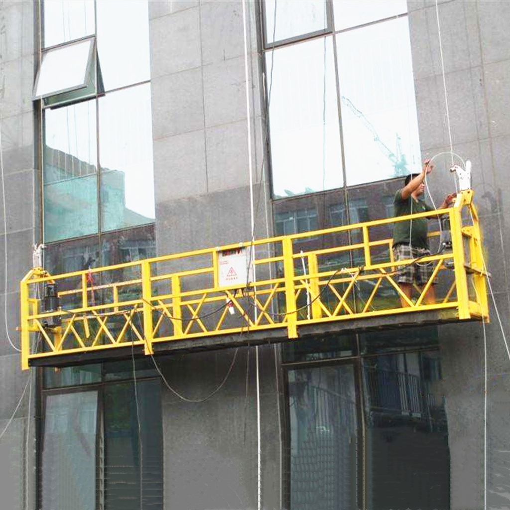 ZLP630 building facade suspended platform exterior motorized scaffolding windows cleaning gondolas zlp800