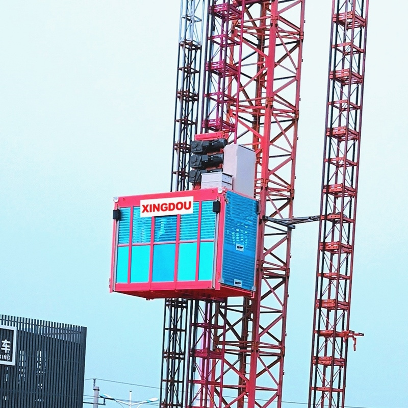 Outdoor SC200 Building Exterior tower elevator construction elevator for personnel and cargo