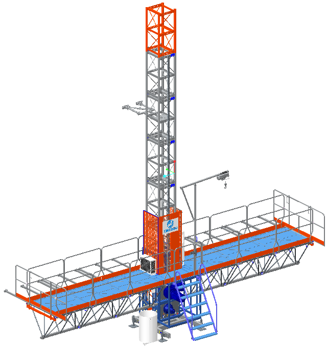 Wide used Mast climbing scaffolding work Platform MCWP mast climber