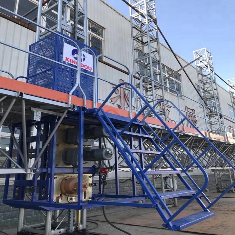 Mobile double mast Work climbing Platform for sale  ,single mast man scaffolding climeber lift