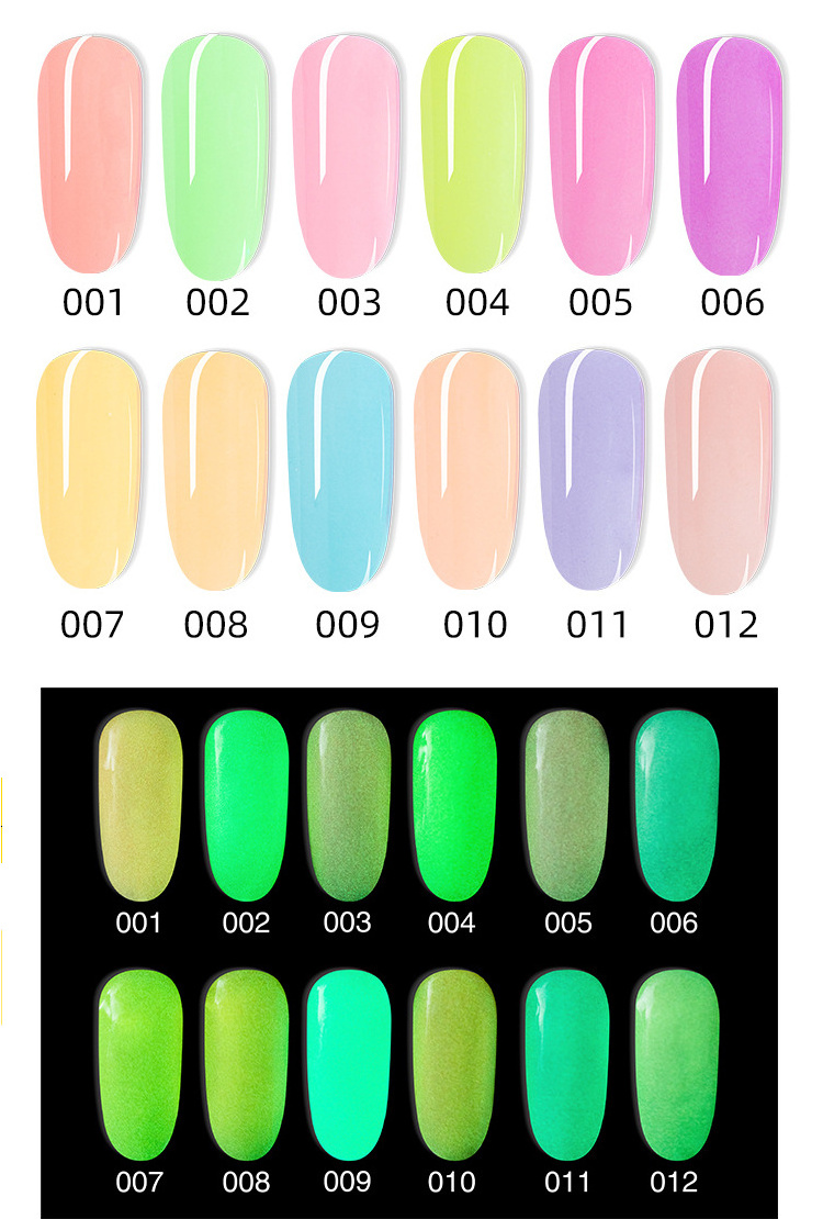 Customizable Dipping Powder Fast Drying Non-Toxic Fluorescence  Glow In Dark Luminous Nail Art Acrylic Powder Bulk Wholesale OEM