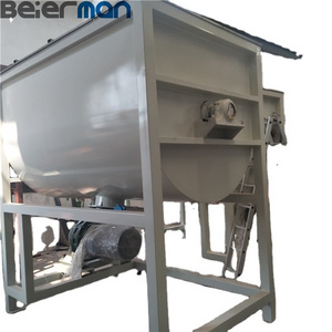 Beiman Machinery Factory good price 2000L/4000L/6000L low speed horizontal Double spiral ribbon mixer plastic blender on sale