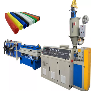 widely used XS-25 plastic tube production line PE/PVC single wall corrugated pipe extrusion line