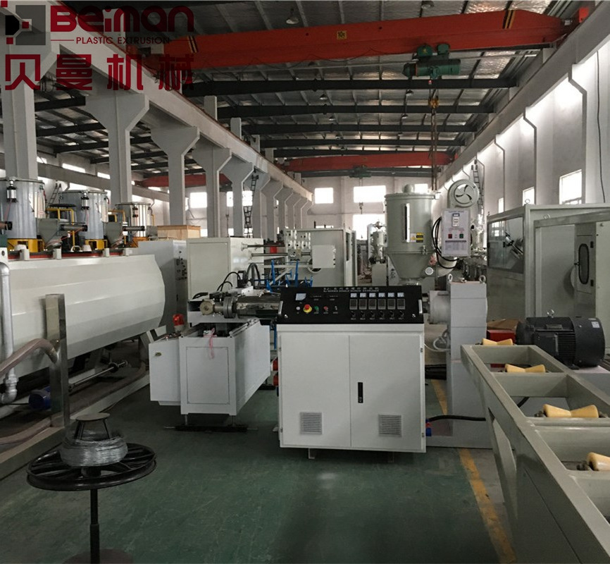 widely used XS-25 plastic tube production line PE/PVC single wall corrugated pipe extrusion line