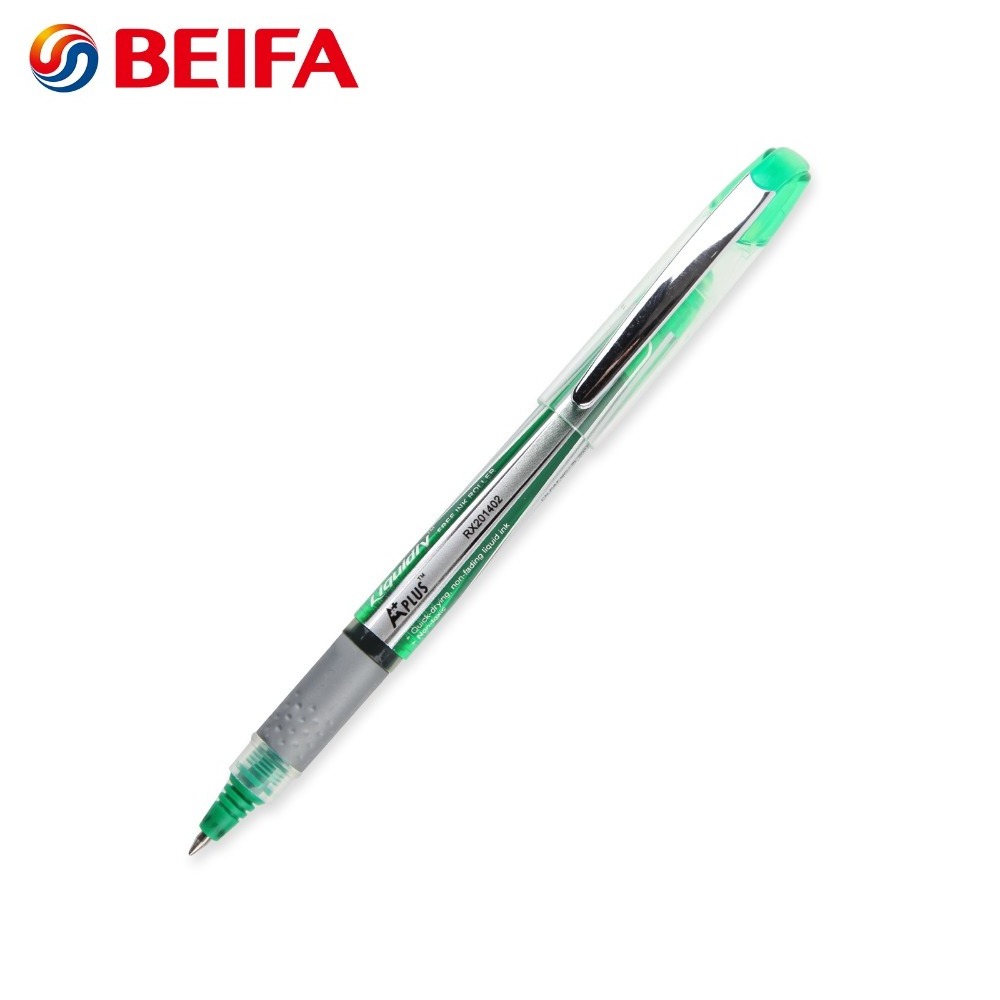 Beifa Brand RX201402 China Manufacturer Square Liquidly Free Ink Roller Tip Ball Pen