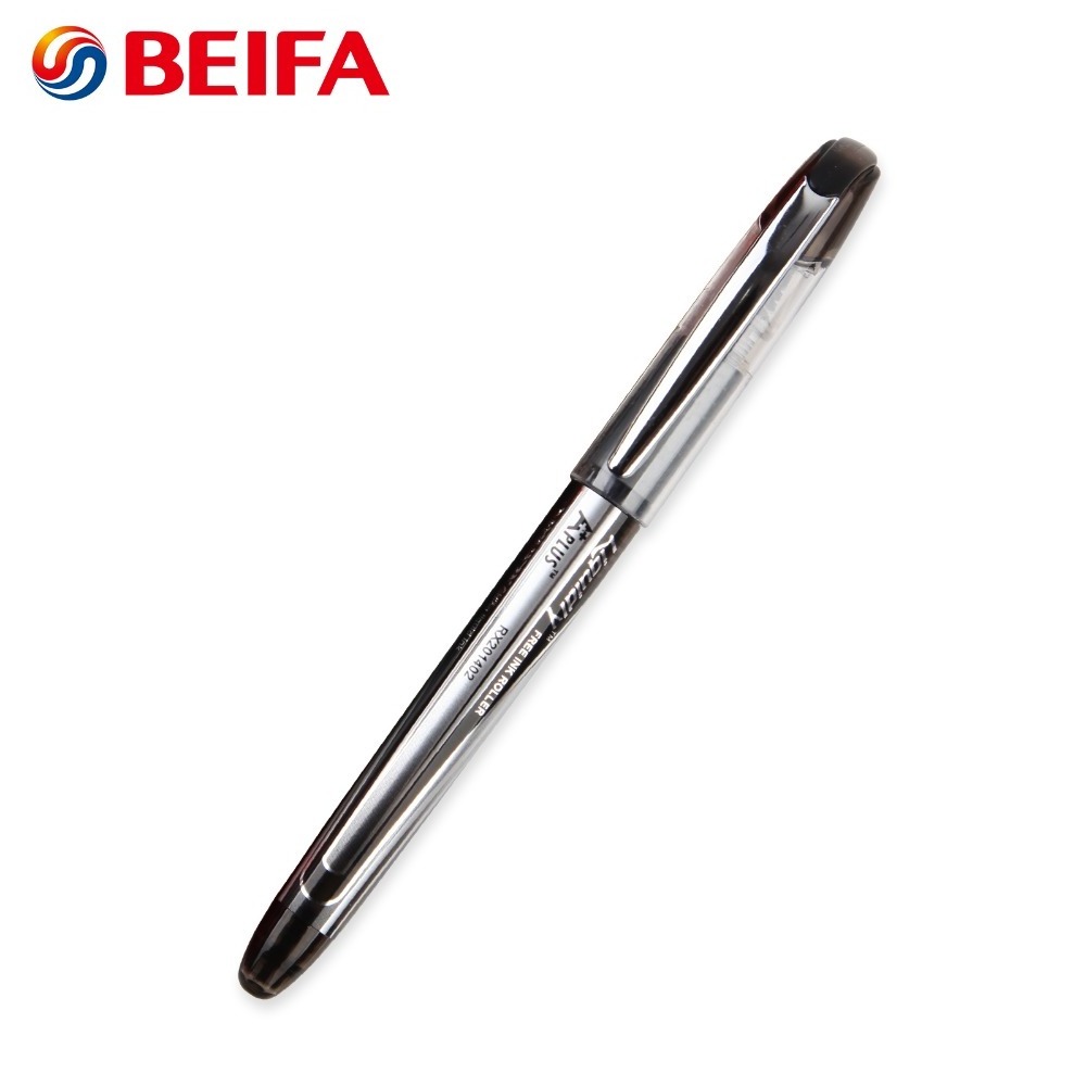 Beifa Brand RX201402 China Manufacturer Square Liquidly Free Ink Roller Tip Ball Pen