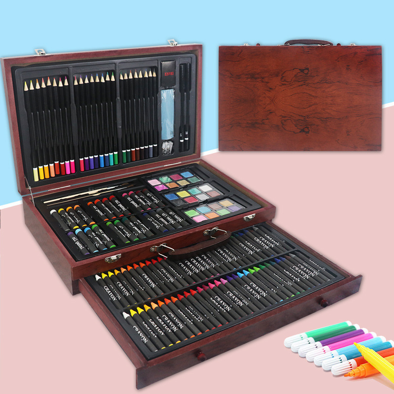 Drawing & Art Supplies Kit 143-Piece Arts And Crafts Sets For Kids Painting Set