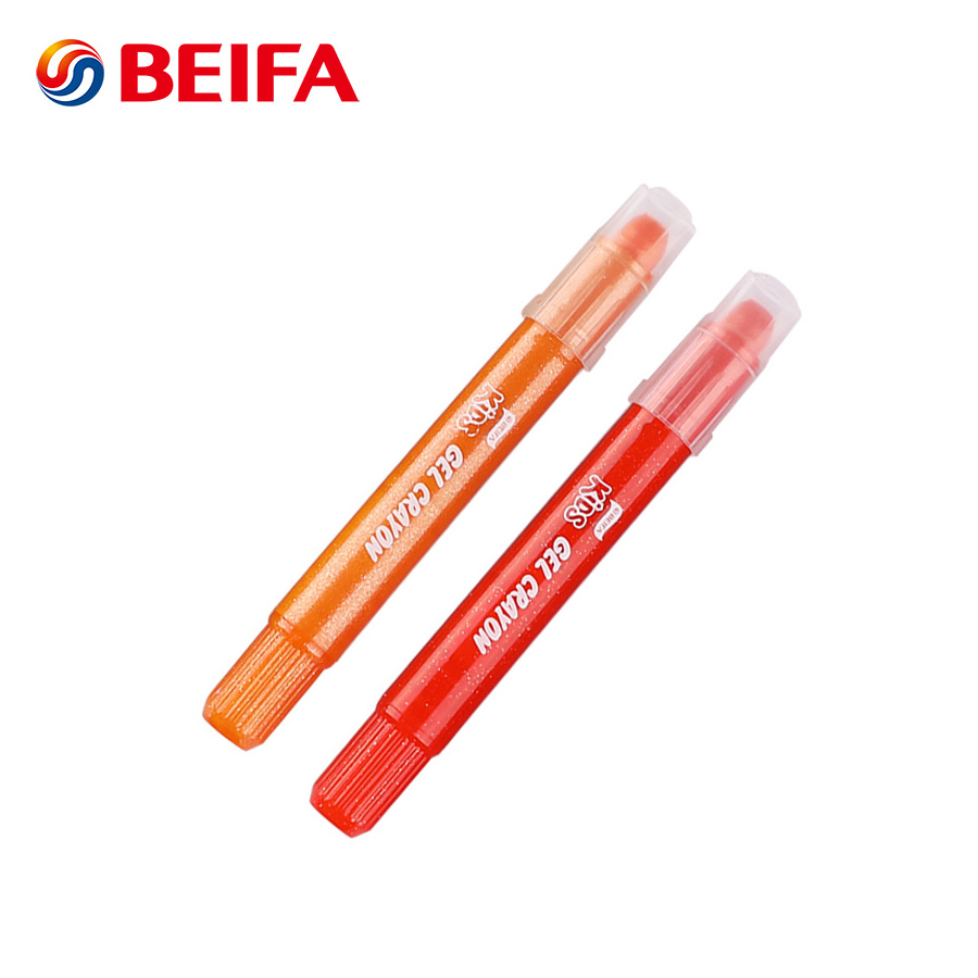 Beifa BRCY00024 Bright Color Washable Silk Gel Crayon Rotating Twistable Crayon Pen