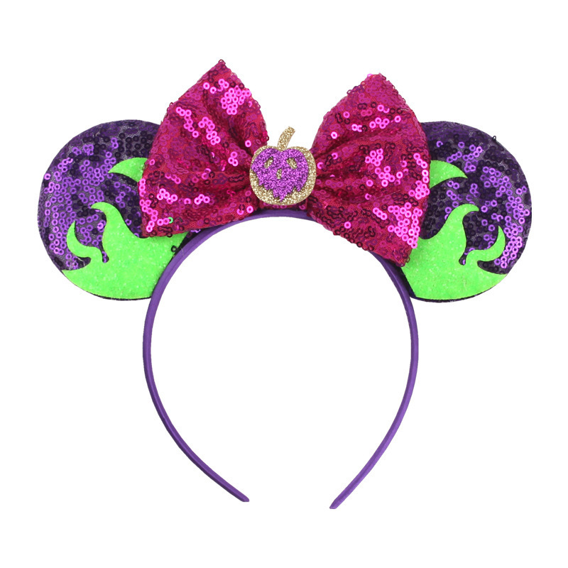 Wholesale Multiple Halloween Kids Cosplay Hairband Pumpkin Party Headband Stylish Mouse Ears Bow Hair Hoop