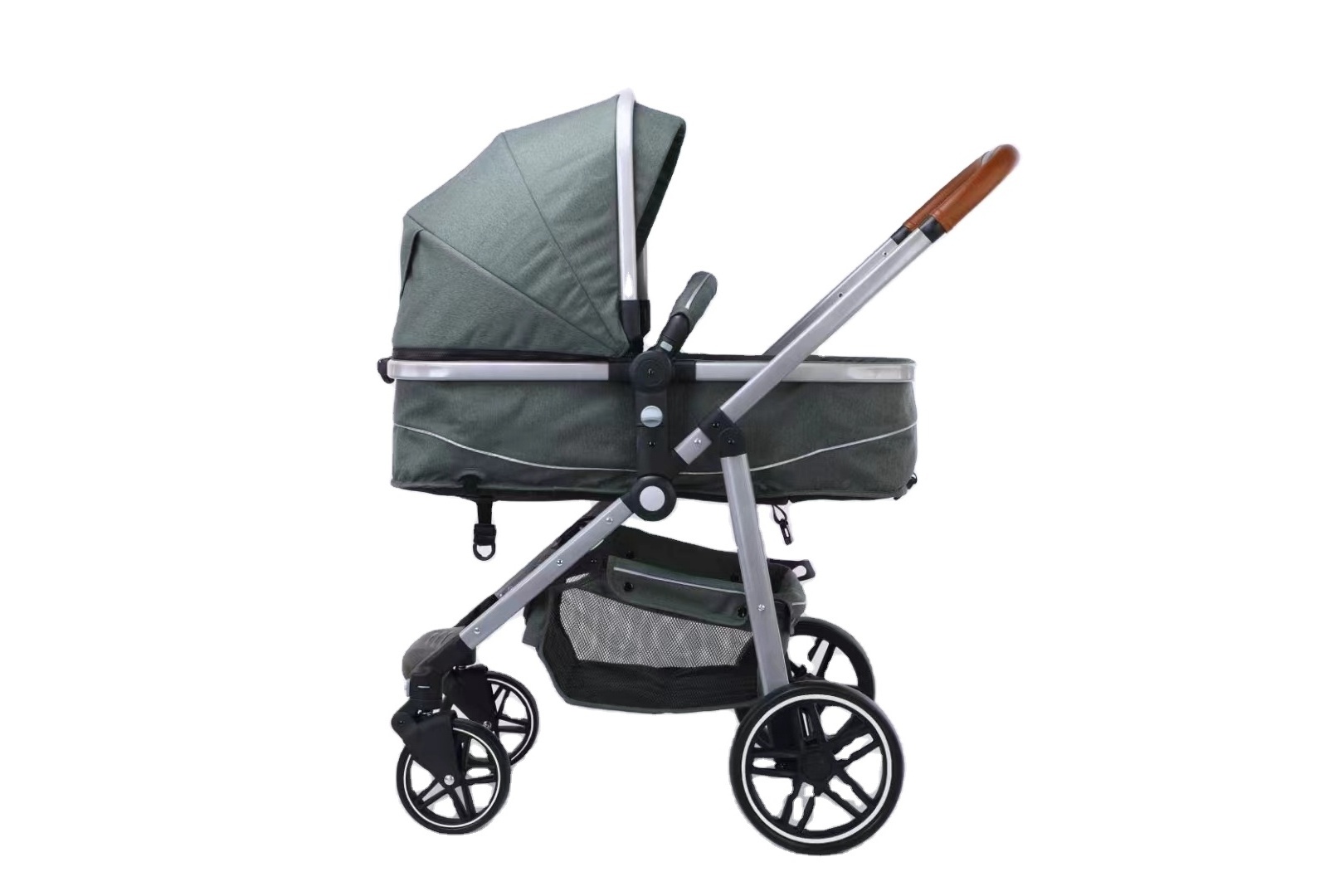 Luxury 3 In 1 Travel Compact System  With Detachable Rocker Flight Wheels Swing Baby Carriage Stroller