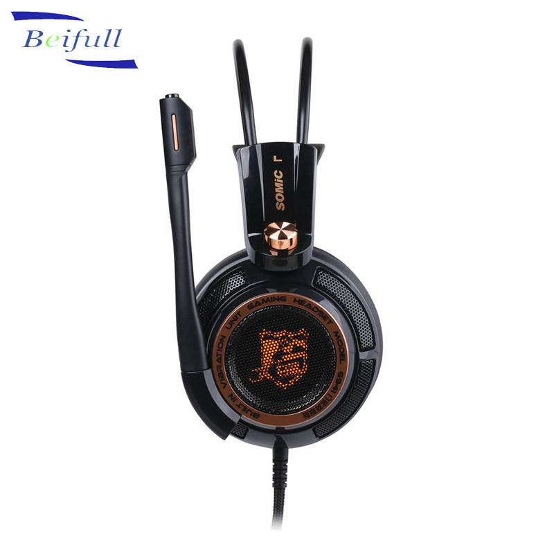 Somic G941 Active noise cancelling pc gaming headset 7.1 with led vibration function