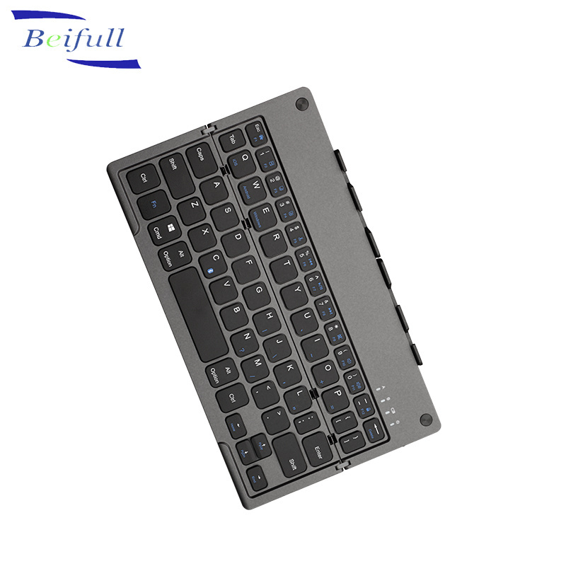 High quality folding wireless BT keyboard best with tablet mobile phone stand