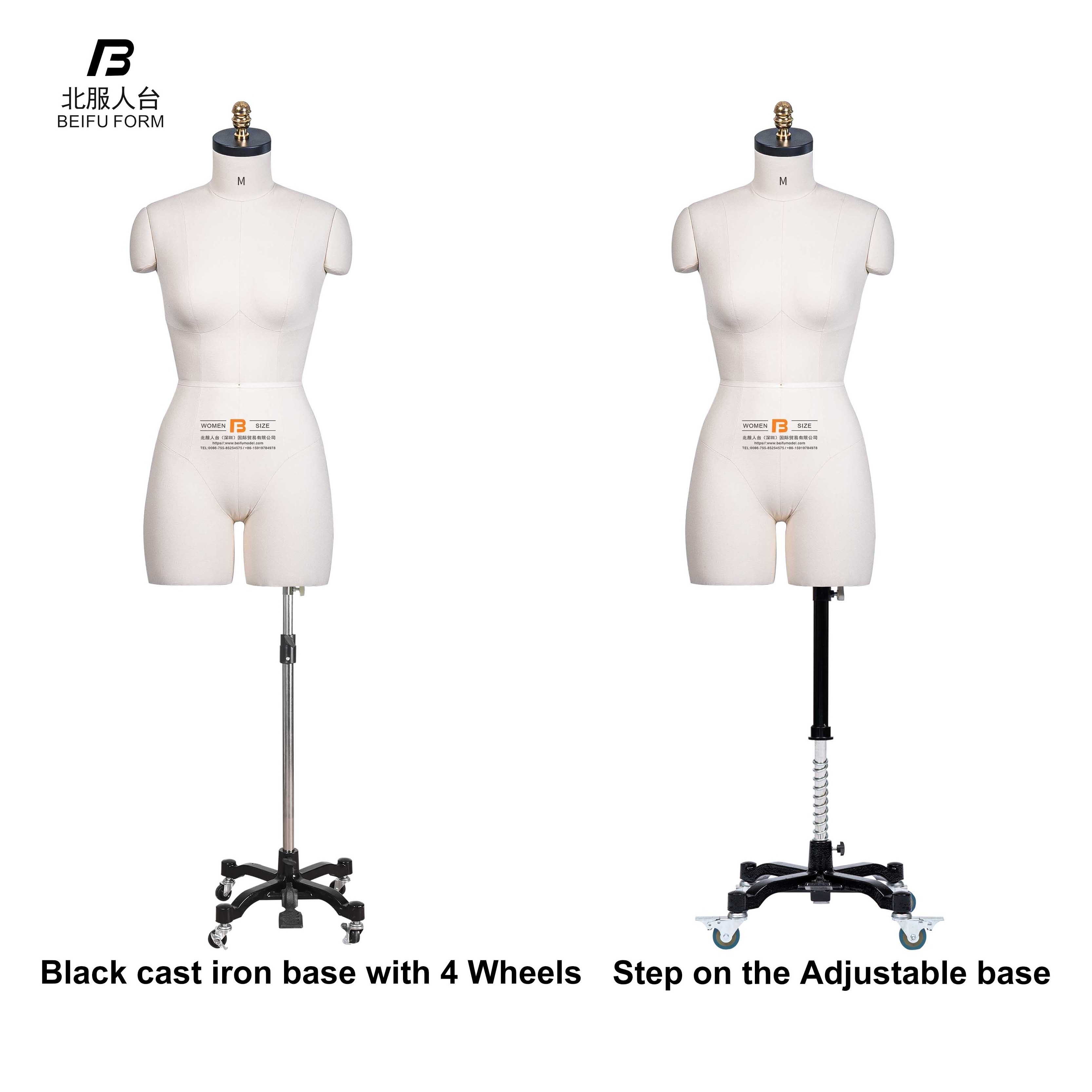 Beifuform Torso mannequin female dummy underwear mannequin US size M dress form for tailor sewing models