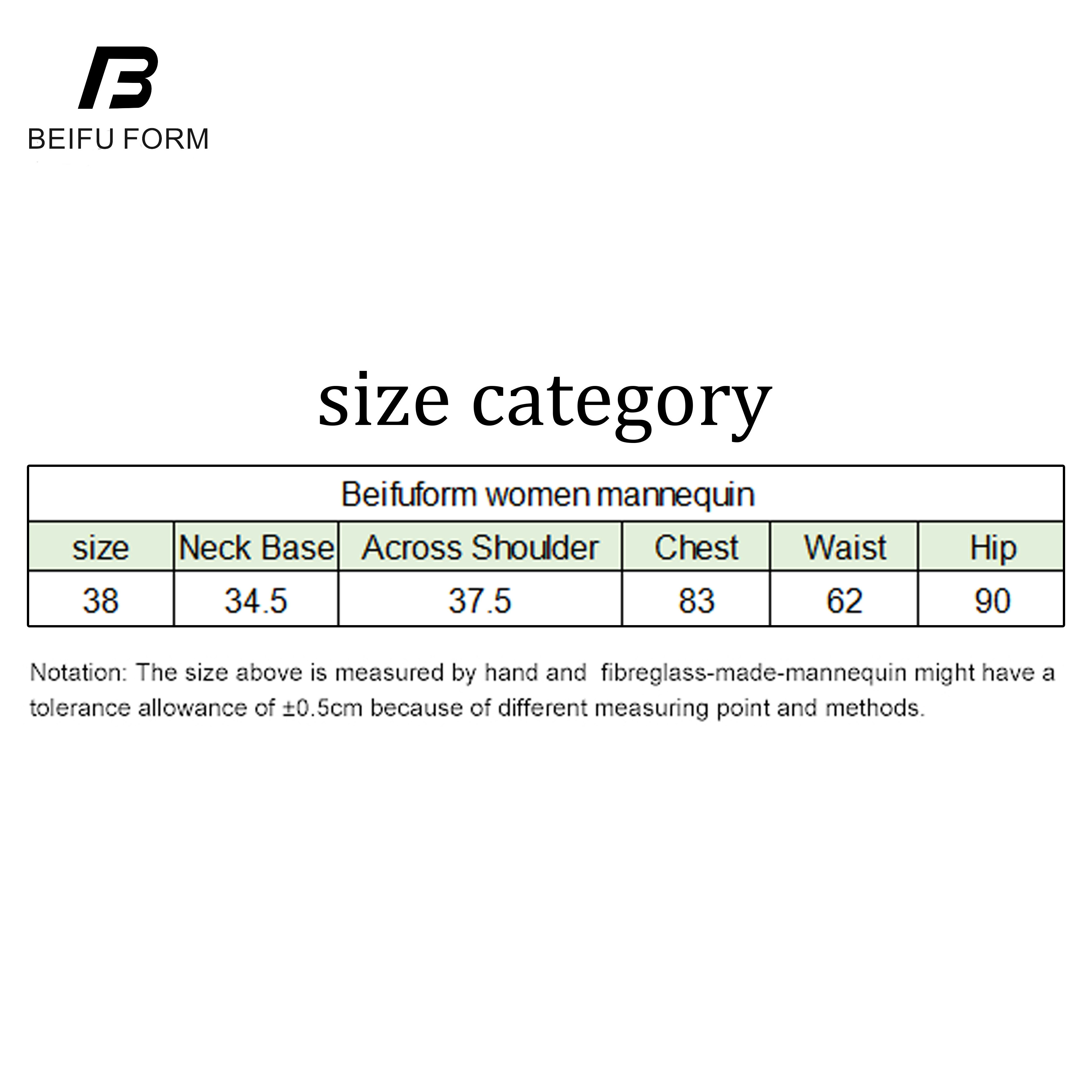 Beifuform half body women's mannequin French size model high quality dummy with base fashion draping mannequin for tailoring