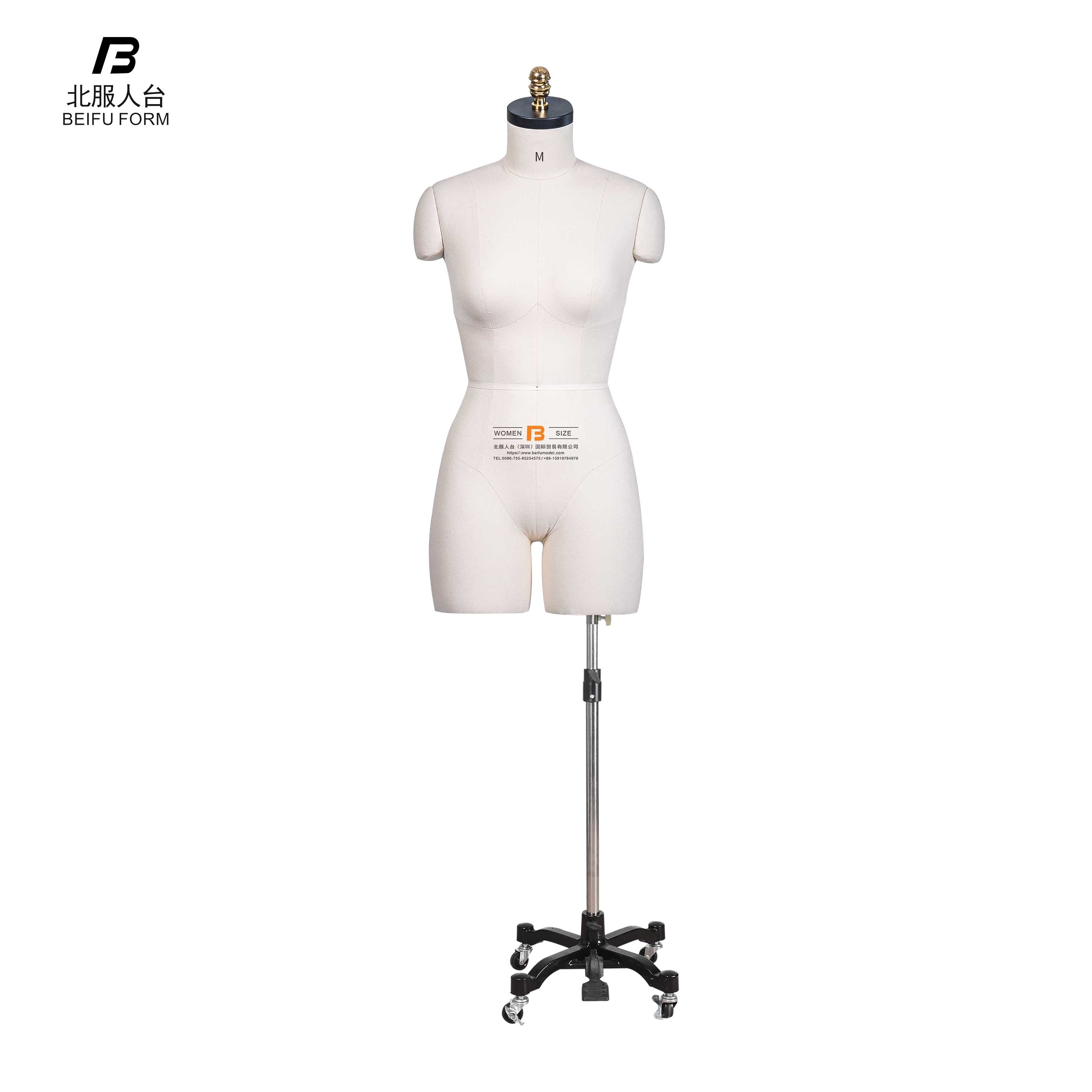 Beifuform Torso mannequin female dummy underwear mannequin US size M dress form for tailor sewing models