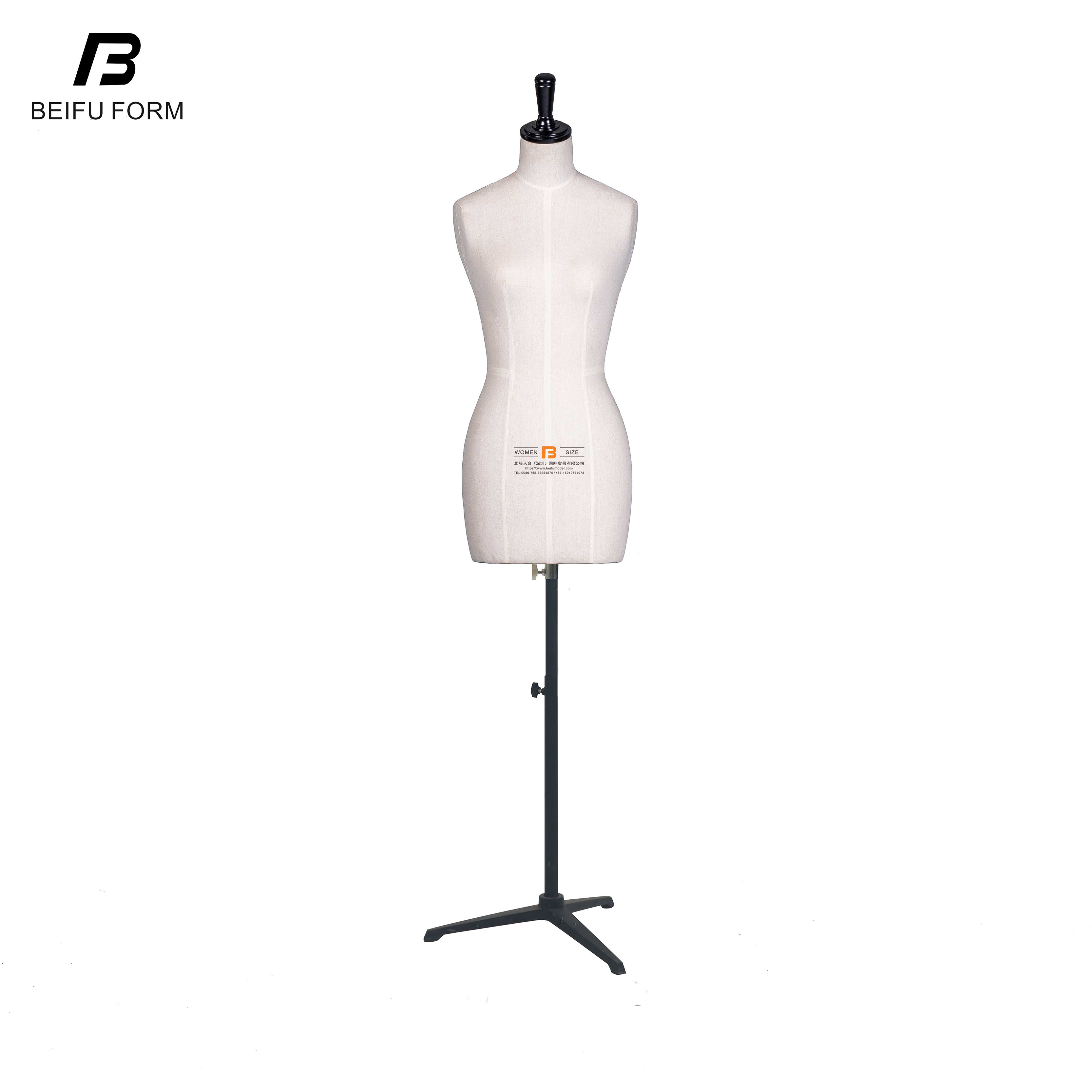 Beifuform half body women's mannequin French size model high quality dummy with base fashion draping mannequin for tailoring