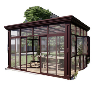 Modern Prefabricated House Summer Outdoor Garden Glass Houses Free Standing Sunroom