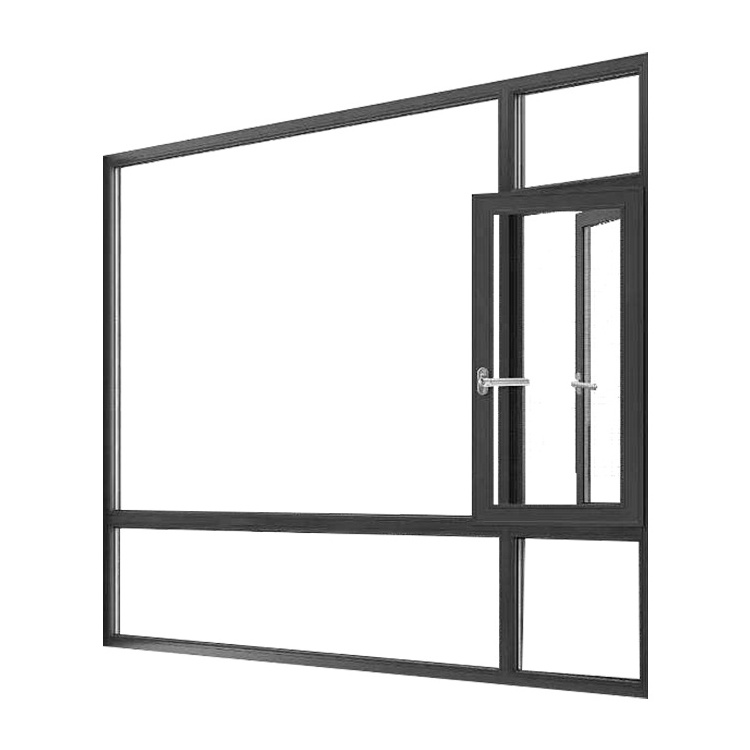 European style soundproof waterproof openable thermal break aluminum casement swing windows