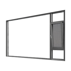 Fenetres en aluminium a double vitrage battant fenetre a ouverture oscillo-battant et fenetre a soufflet a double vitrage