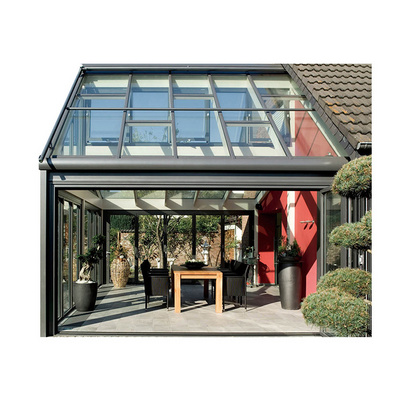 Aluminium Conservatory Insulated Glass Veranda Sunrooms Roof Panels Free Standing Sunroom