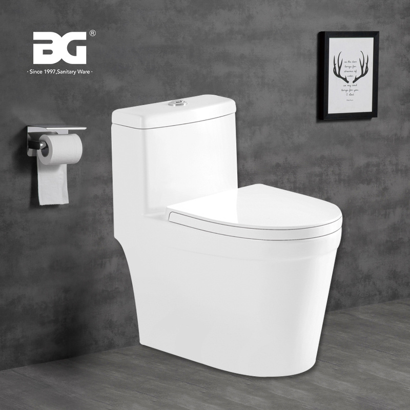 Western Design Sanitary Ware Bathroom Toilet One- Piece Ceramic American Standard Toilets