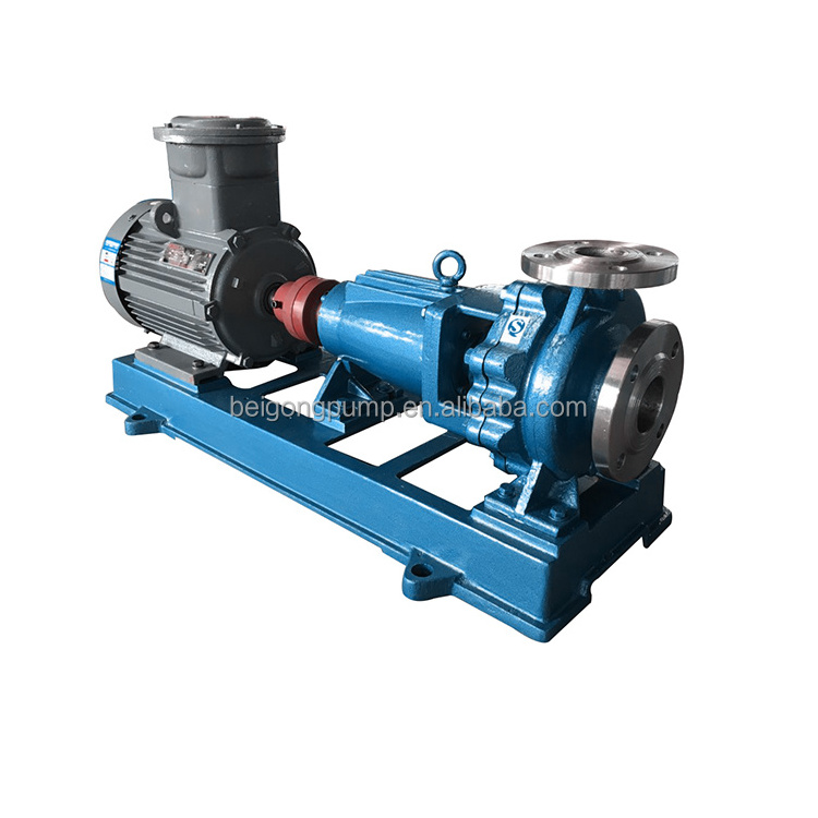 Stainless steel centrifugal pump chemical resistant circulation pumps single stage end suction water pump