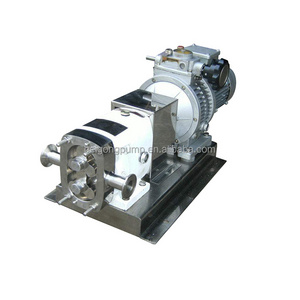 2-3 Lobe Cam Rotary Pump Stainless Steel Transfer Gear Type Pump for Edible Oil Juice Jam Sauce Ketchup Meat Slurry