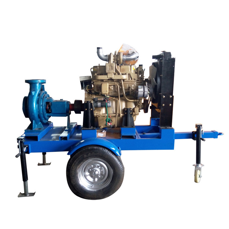 Farmland and garden irrigation diesel engine booster pump diesel belt driven centrifugal water pump