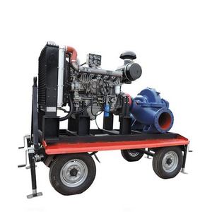 Farmland and garden irrigation diesel engine booster pump diesel belt driven centrifugal water pump