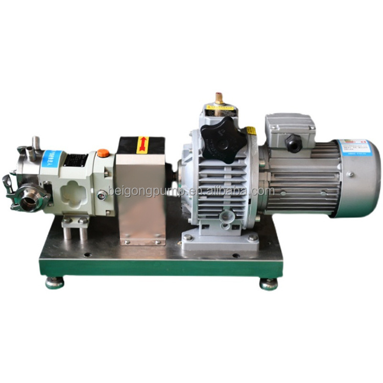 Food grade rotary lobe beer sanitary pump positive displacement pump for Chocolate,oil,honey transfer