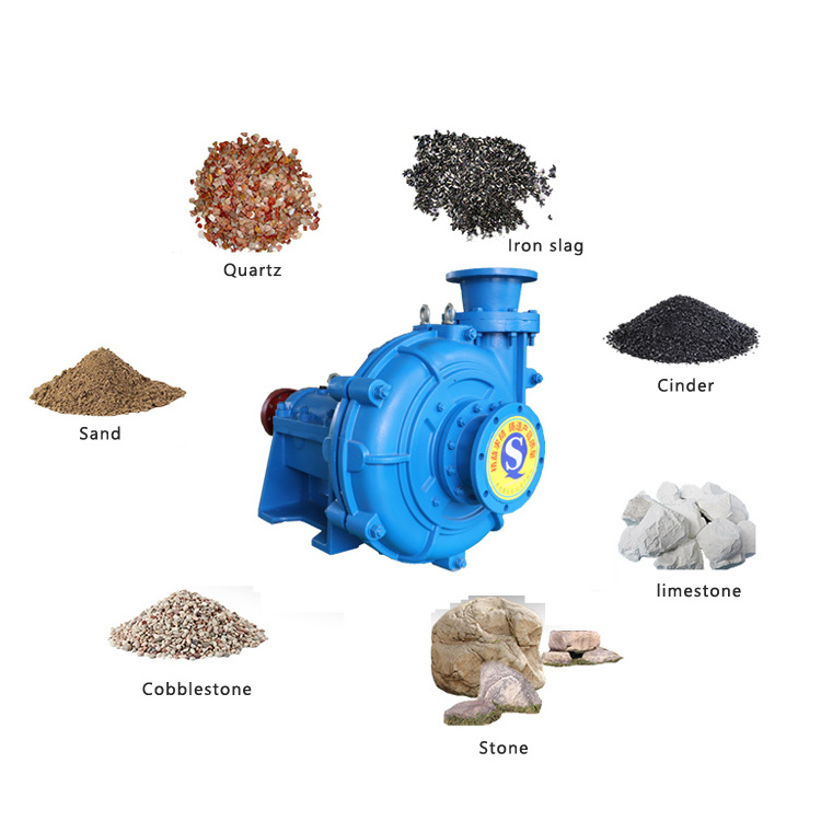 ZJ series sludge lime slurry pump High chromium alloy horizontal slurry desulfurization pump