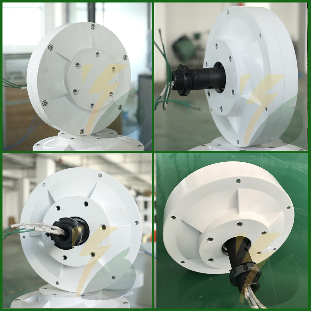 Low RPM Quality 600W Precise Coil 200RPM Coreless Gearless direct drive Wind Turbine Generator outer rotor type