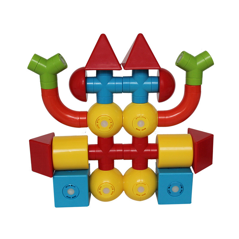 3D magnetic toys / intelligence building magnetic wood blocks