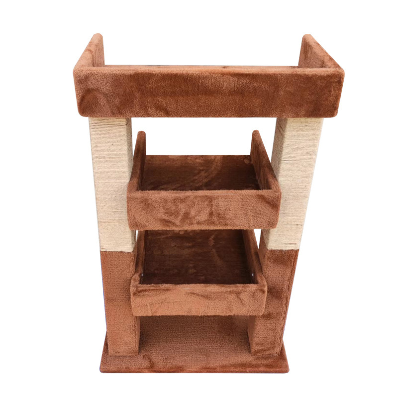 Unique Design luxury Multi-Level Cat Condo Cat Tree Scratching Tower  For Multiple Cats Posts Perches Houses Hammock