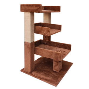 Unique Design luxury Multi-Level Cat Condo Cat Tree Scratching Tower  For Multiple Cats Posts Perches Houses Hammock