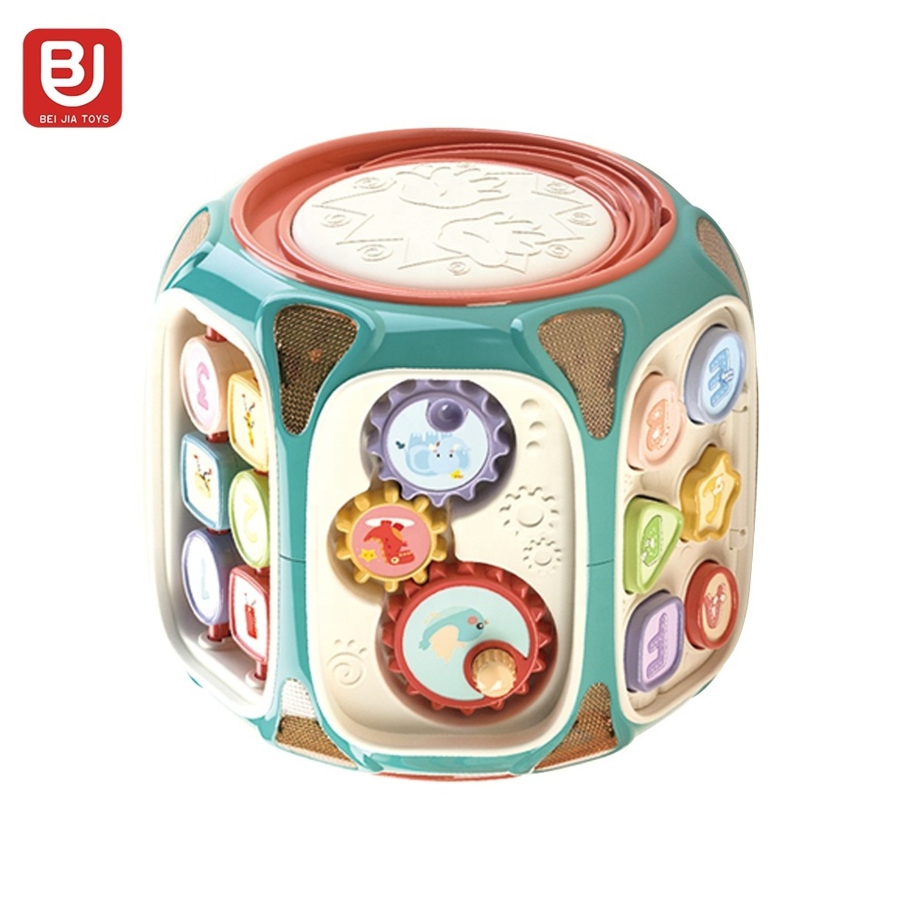 Baby Early Educational Toys Multifunction Enlightenment Octahedron Infant Toddler Musical Light Activity Cube 18m+