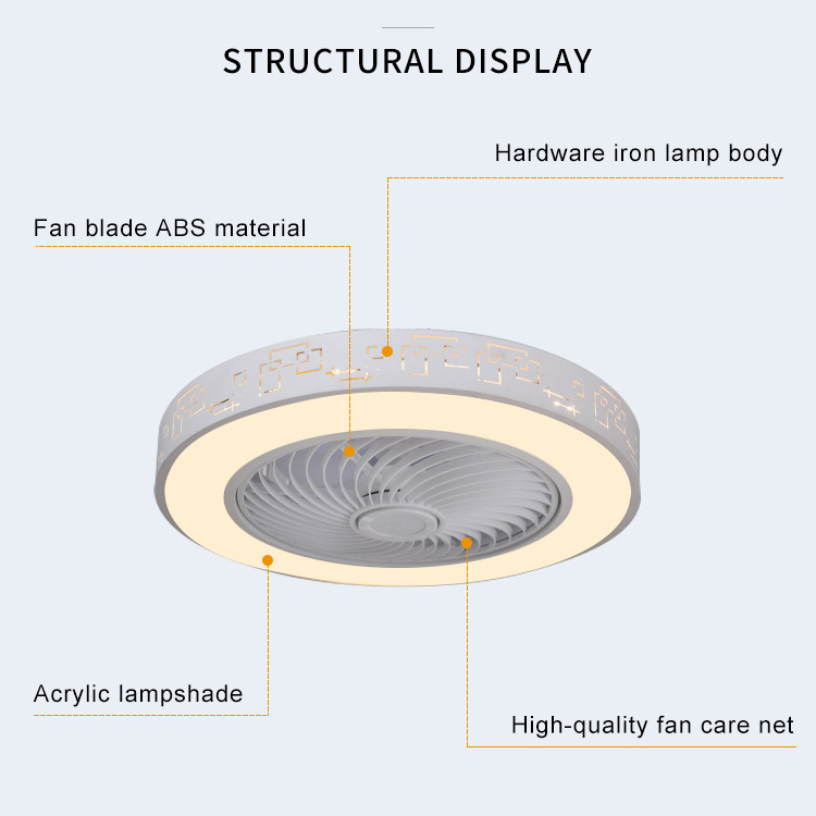 High quality living room bedroom 3 colors dimmable ceiling fan with led light dimming ceiling