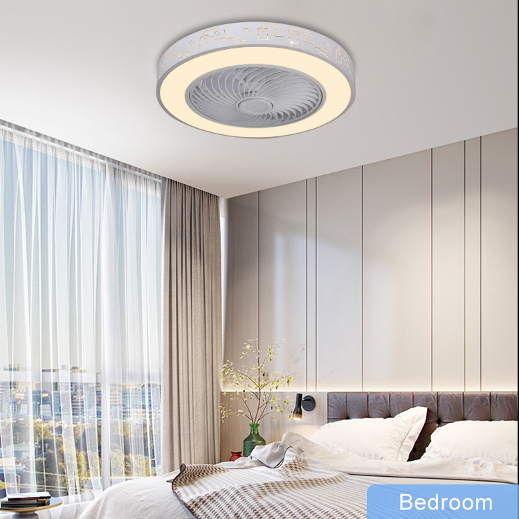 High quality living room bedroom 3 colors dimmable ceiling fan with led light dimming ceiling