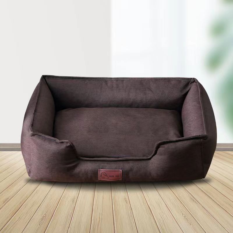 Washable Comfortable Safety Detachable Waterproof Pet Sofa Anti Slip  Cotton Rectangle Nest Puppy Sleeping Bag Cushion Dog Bed