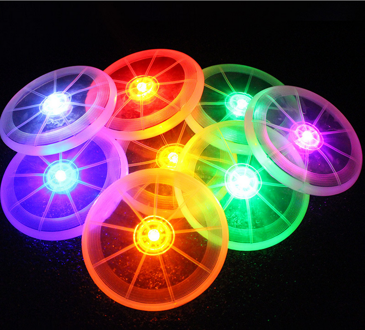 High Quality Interactive Dog Toys Outdoor LED Light-Up Dog Flying Disc