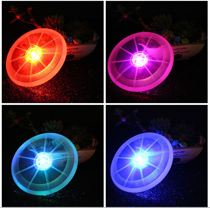 High Quality Interactive Dog Toys Outdoor LED Light-Up Dog Flying Disc