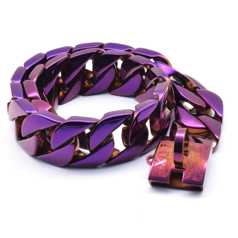 Factory Direct  purple big dog chains stainless steel dog collar