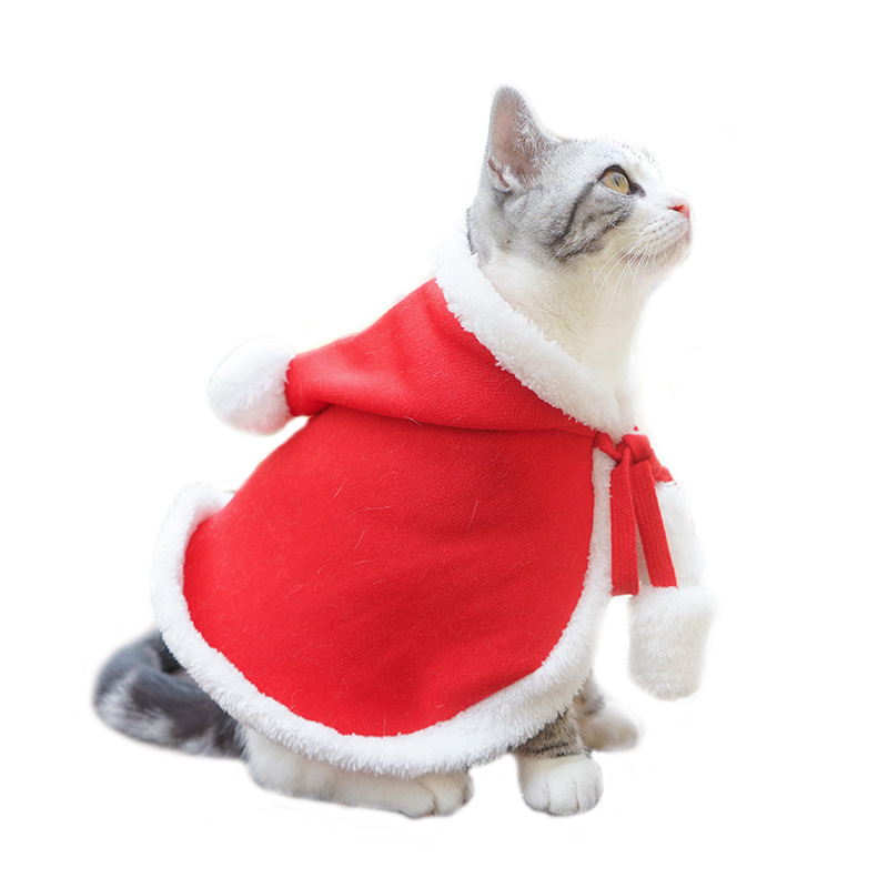 Manufacturer Pet Costume New Year Scarf Hat Cute Headdress  Cat Puppy Christmas Clothes